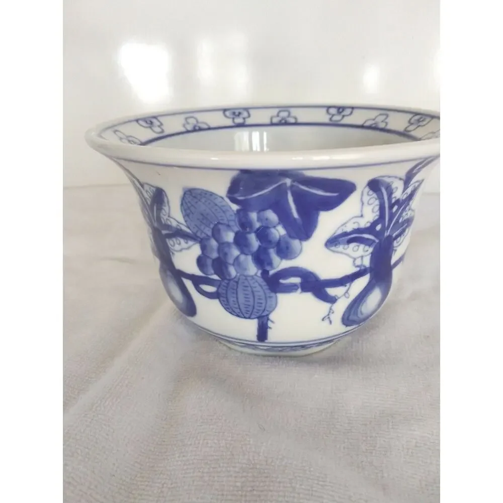 Vintage Asian Flower Pot 6
